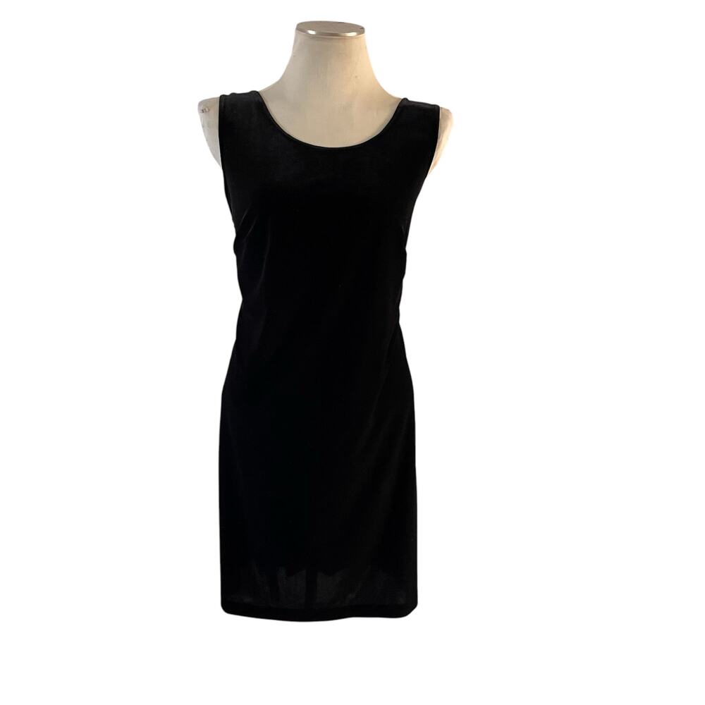 Black Velvet Mini Jumper Dress Wmns 14W Witchy Whimsigoth Emo Y2K 2000s